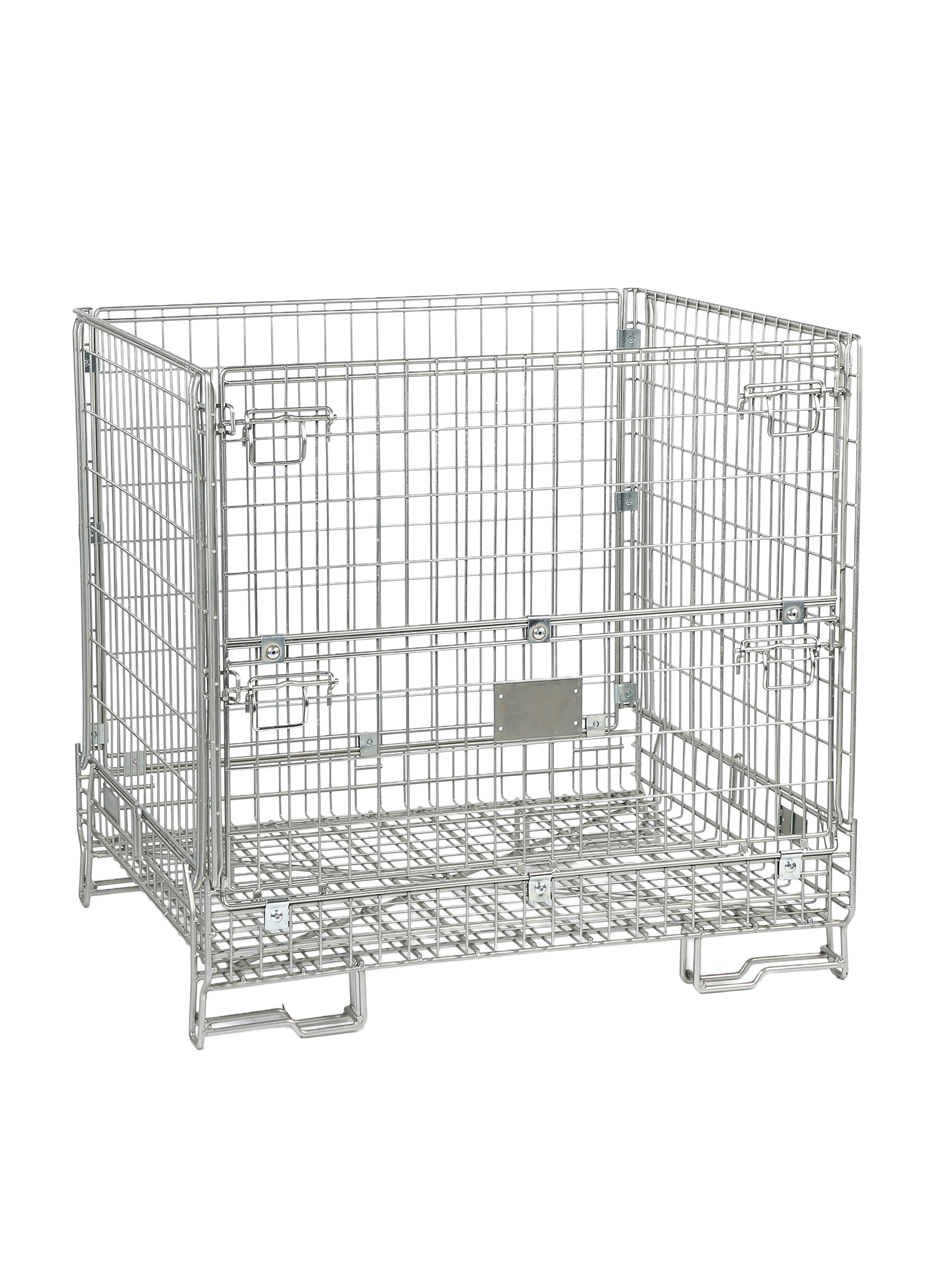 Conteneur maxi-industrie déplié avec ouverture en façade à 180 degrés